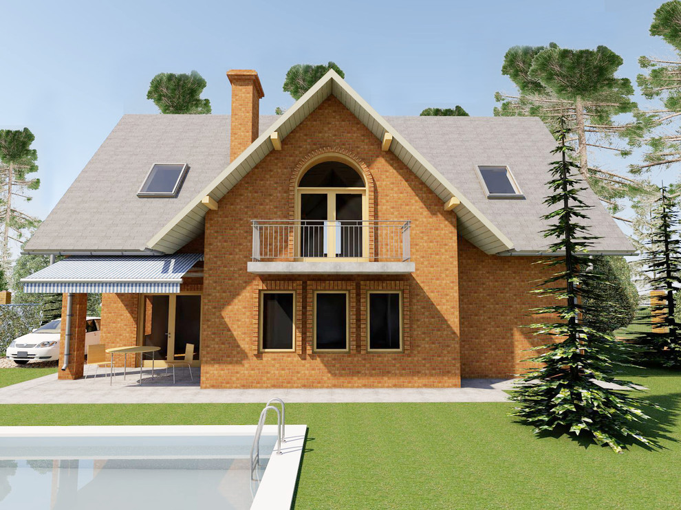 Жилой дом с мансардным этажом