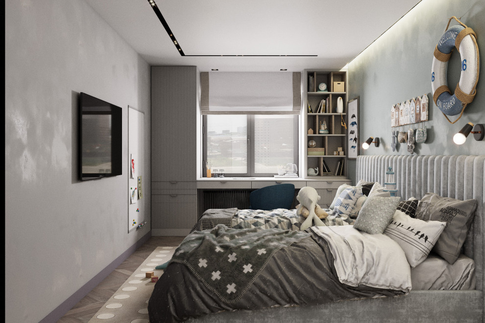 Квартира выполнена в современном стиле