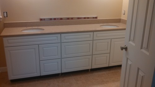 full overlay cabinets mixed with partial