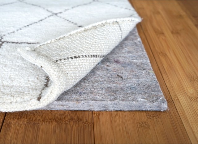 1 4 Inch Superior Felt Rug Pad For Hardwood Floors Non Slip 10x14
