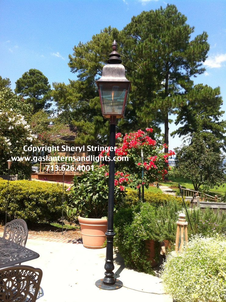 Extra Large Tuscan Post Mount Gas Lanterns by Sheryl Stringer