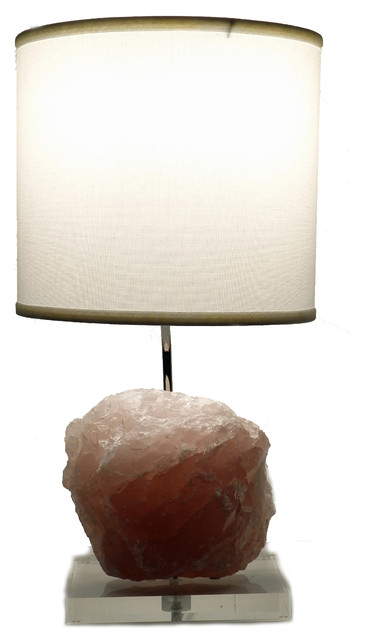 rock crystal quartz table lamp
