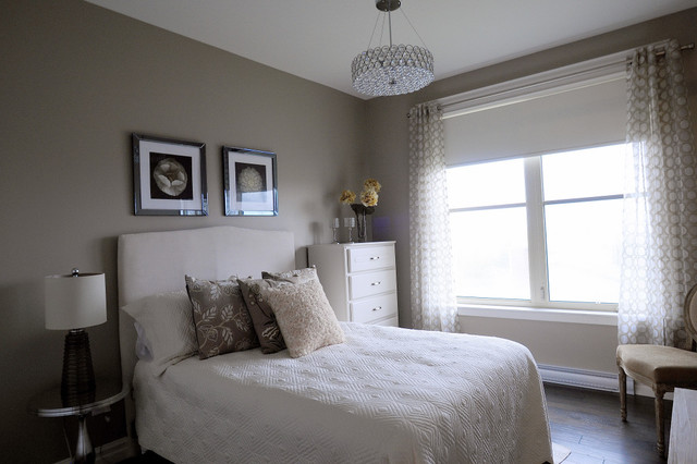 monochromatic guest  room  Contemporary  Bedroom  Other