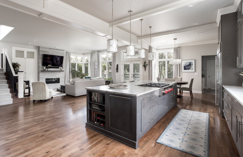 Inspiration for a transitional kitchen remodel in Denver
