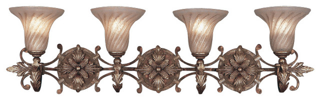 Fine Art Lamps 175750ST Stile Bellagio Tortoise 4 Light Vanity