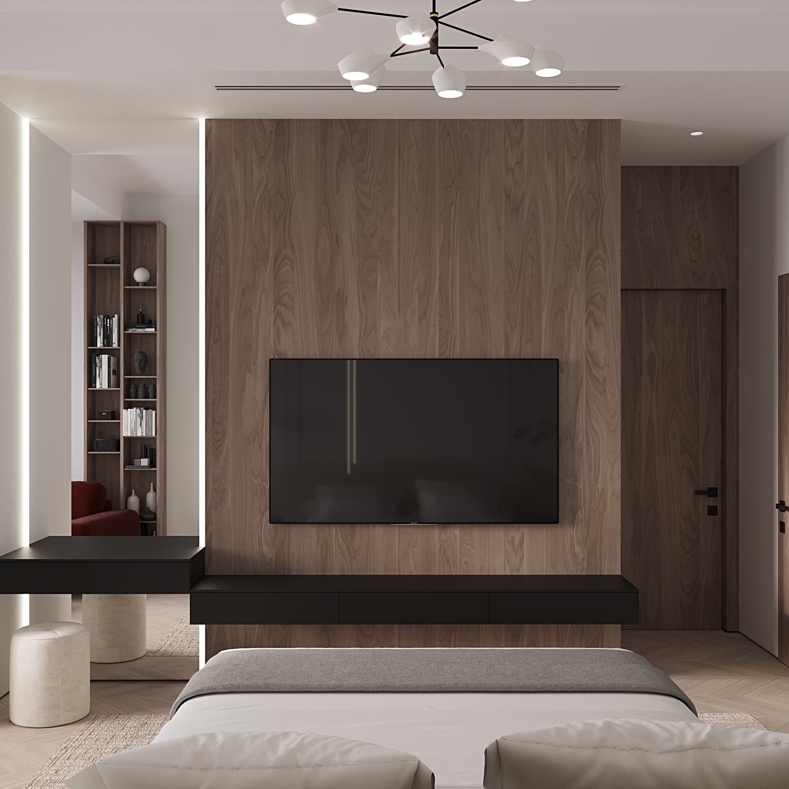 Дизайн интерьера квартиры 160м2 в Хамовниках