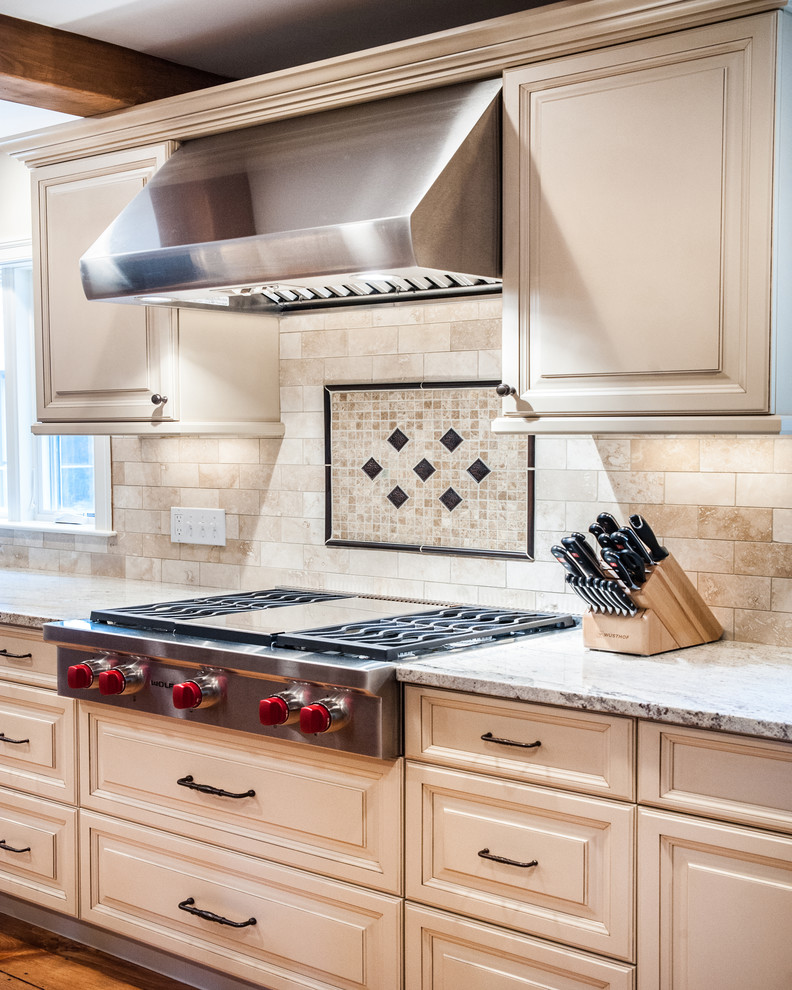 Transitional kitchen photo in Boston