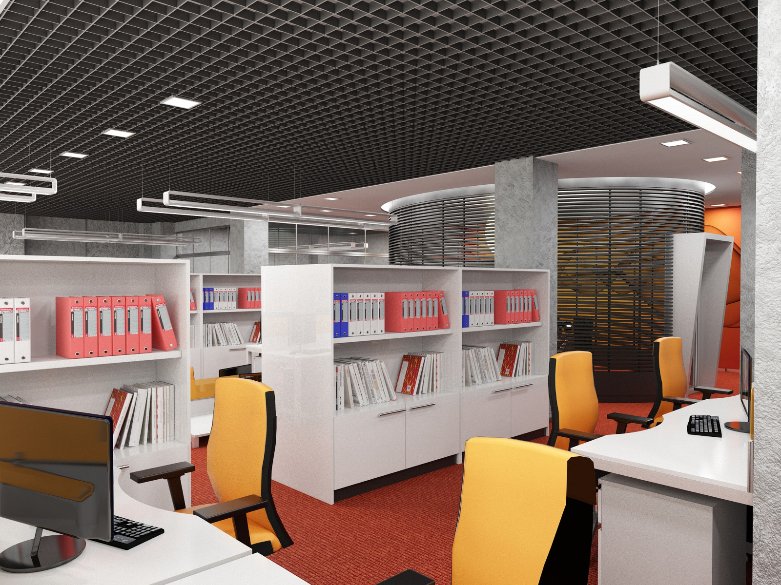 Интерьеры банка  "МИРАФ"