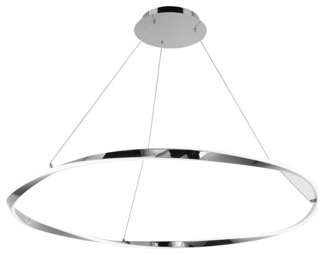 Eternal LED Pendant, Chrome Modern Pendant Lighting by LAMPS EXPO