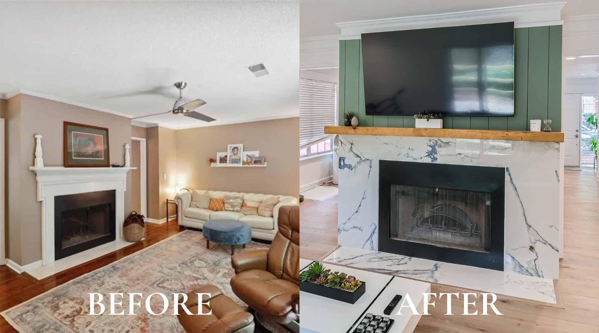 Example of a living room design in Atlanta