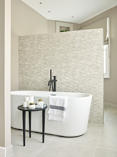 Urban chic in Fulham contemporary-bathroom