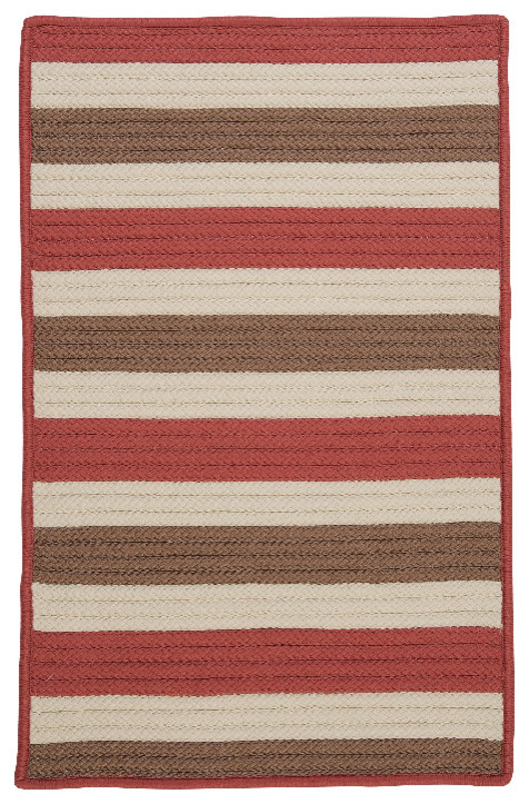 Stripe It Rug, Terracotta, 2'x10' Runner