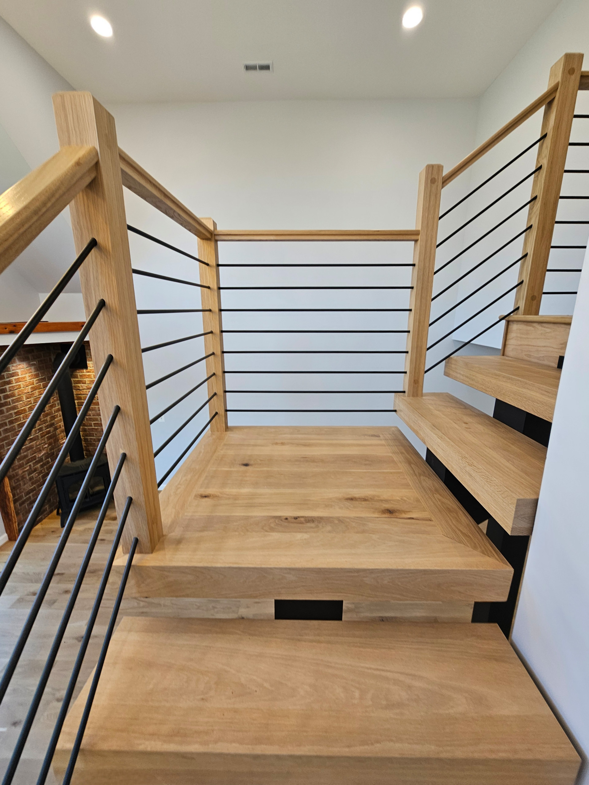 123_Modern Meets Rustic Farmhouse Staircase, Leesburg, VA 20175