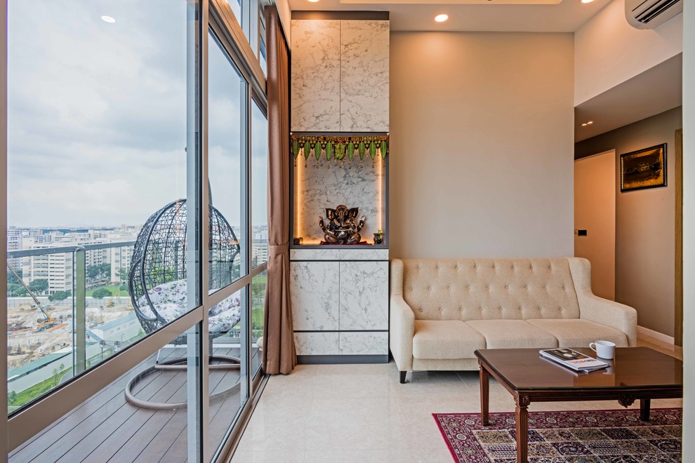 Photo of a modern balcony in Singapore.