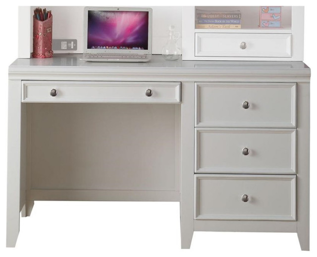 ACME Lacey Computer Desk in White