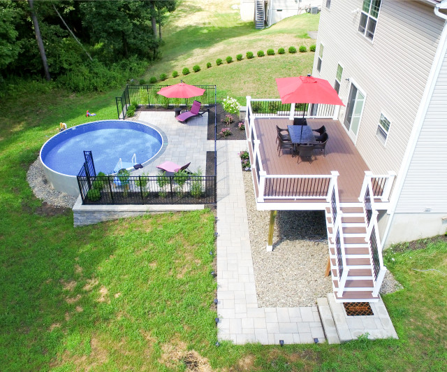 Staycation Backyard contemporary-terrace