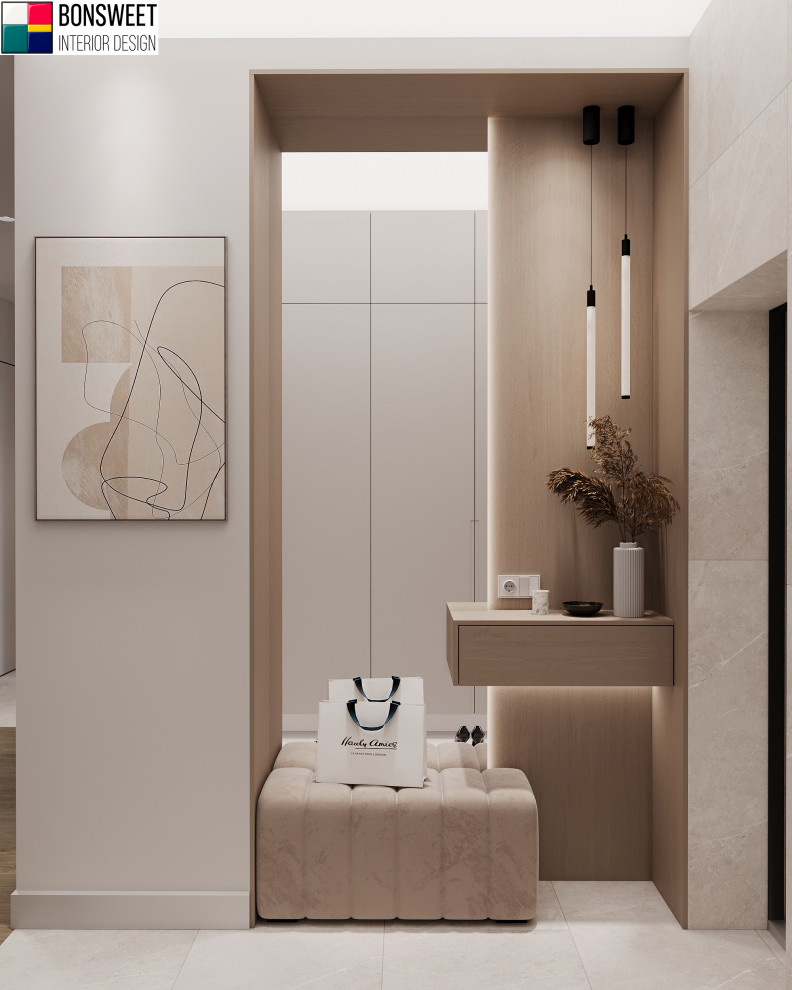 Дизайн кухни гостиной в стиле минимал