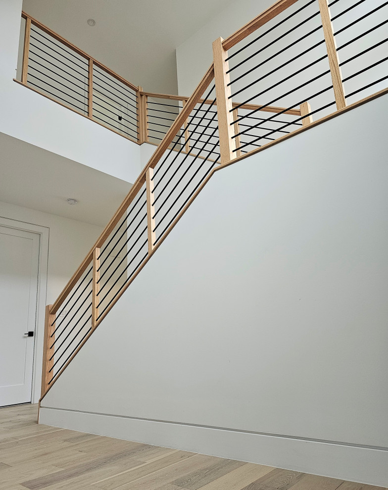 Design ideas for a modern staircase in DC Metro.