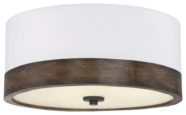 Trade Winds Charles Ceiling Light in Walnut Wood