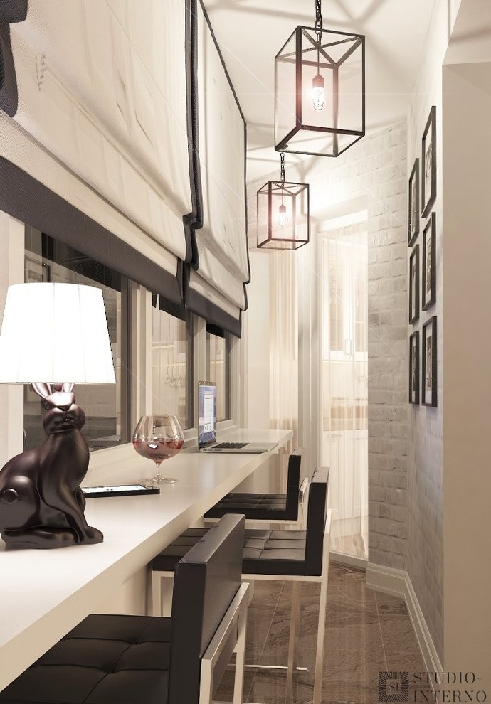 Интерьерквартиры в современном стиле с элементами лофта