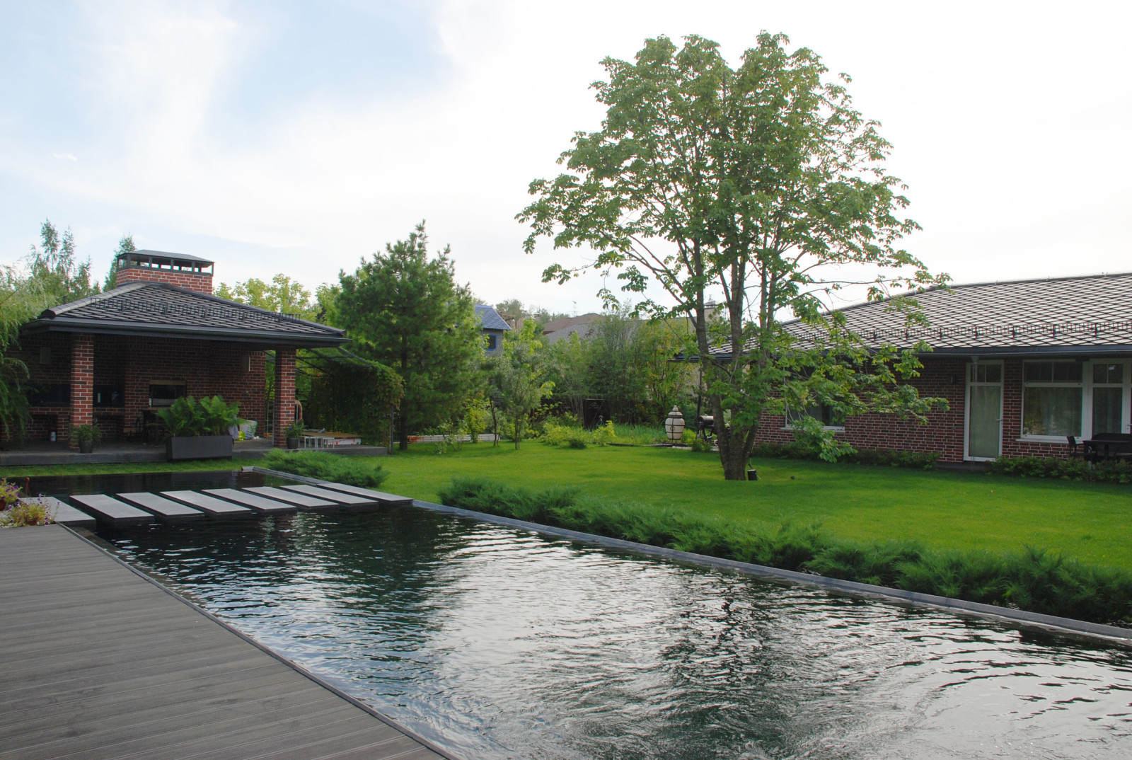 Современный сад в КП "Променад"