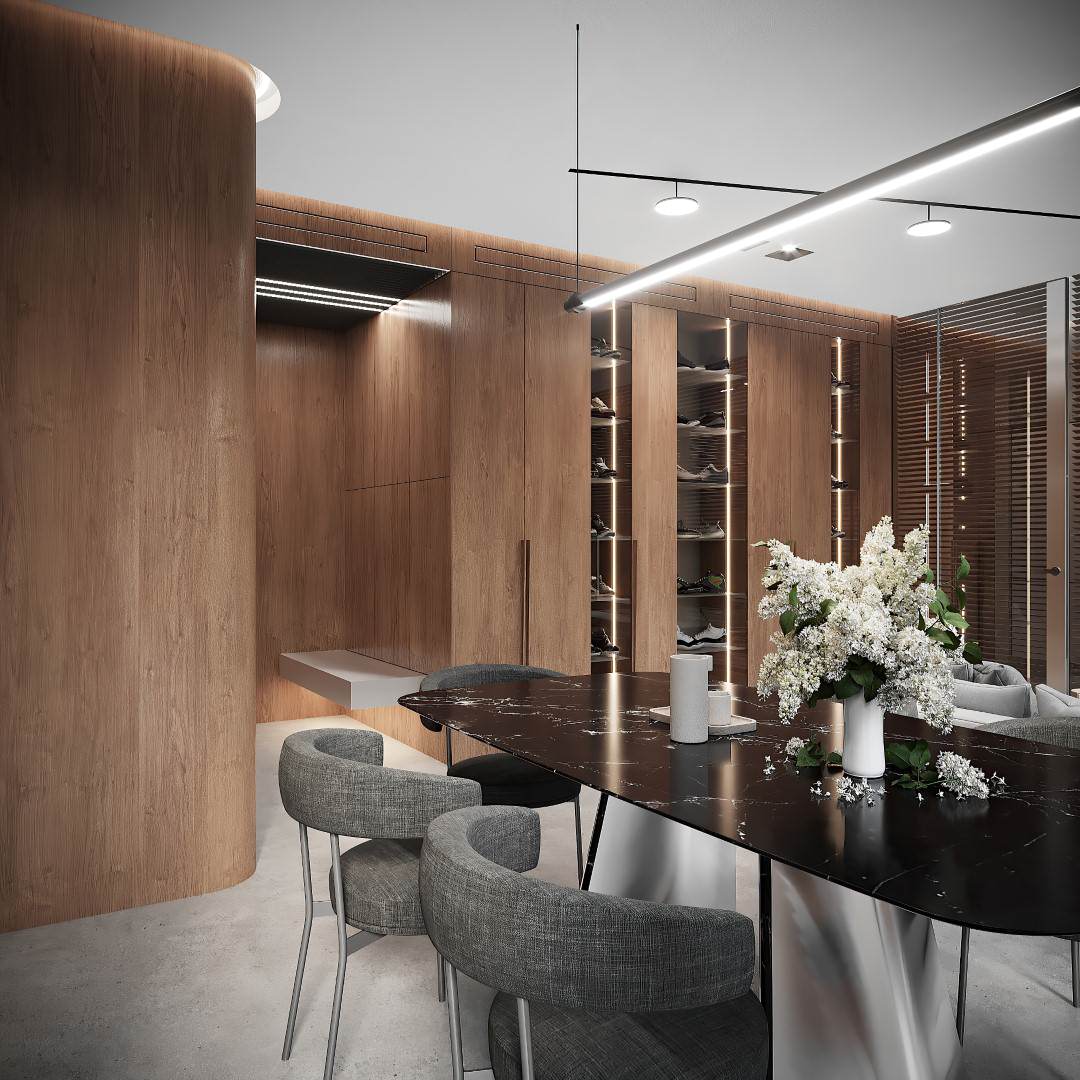 Квартира для молодого человека в современном стиле.