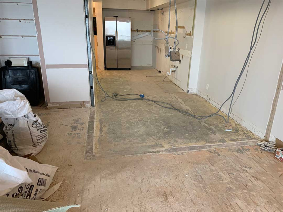 Removed kitchen wall