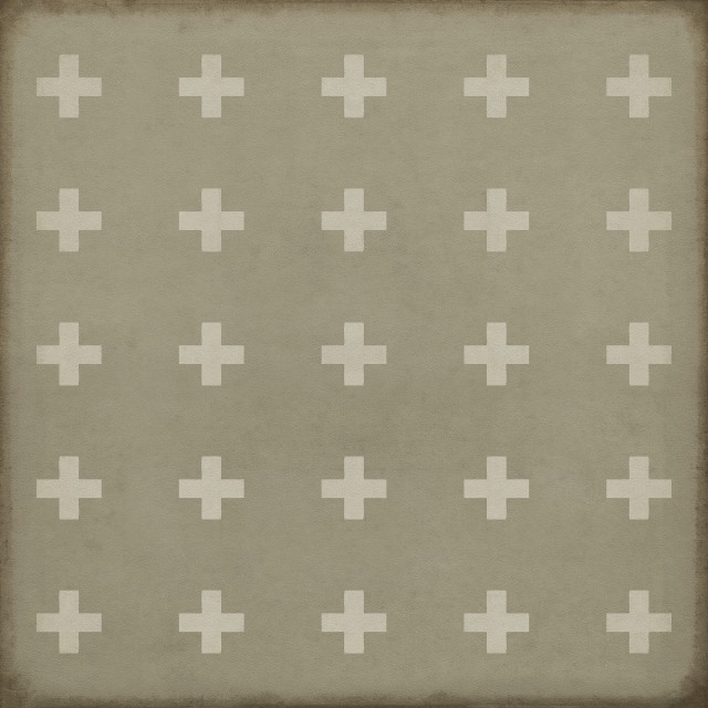 Pattern 24 Kalamos 48x48 Vintage Vinyl Floorcloth