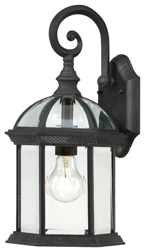 Nuvo Lighting 60-4963 Boxwood 1-Light 15" Outdoor Wall with Clear Beveled Glass