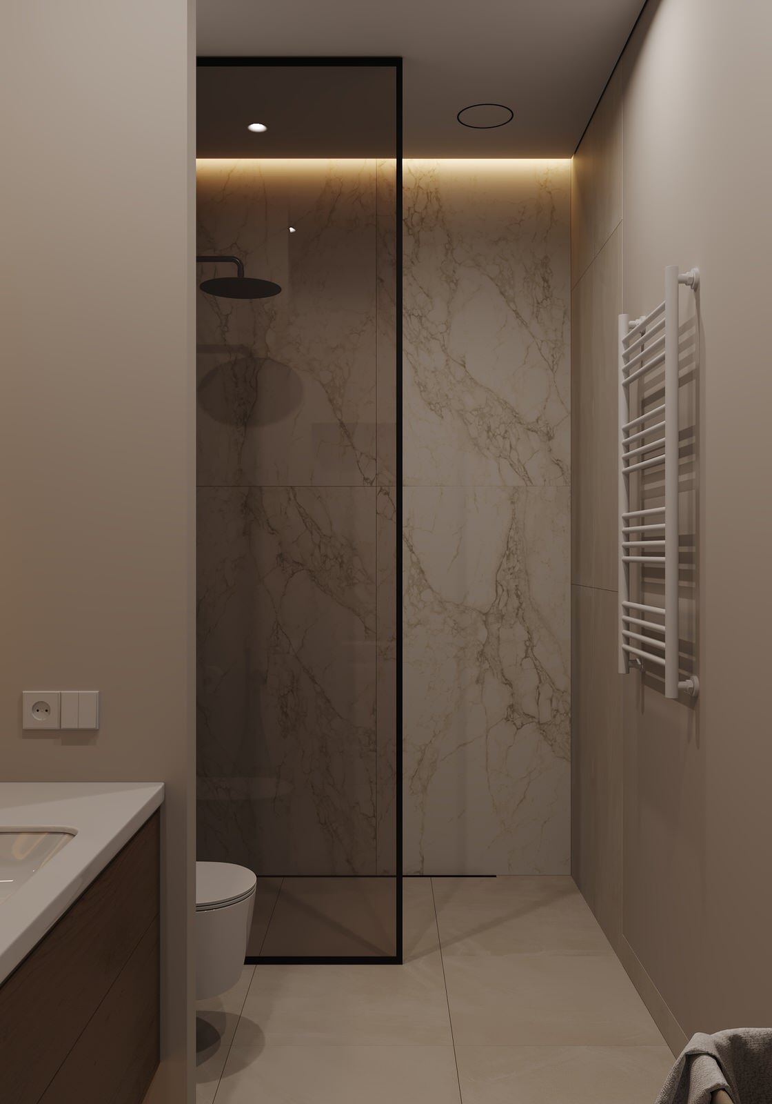 Санузлы (Частный дом в Малой Валяевке, Пензенская область)