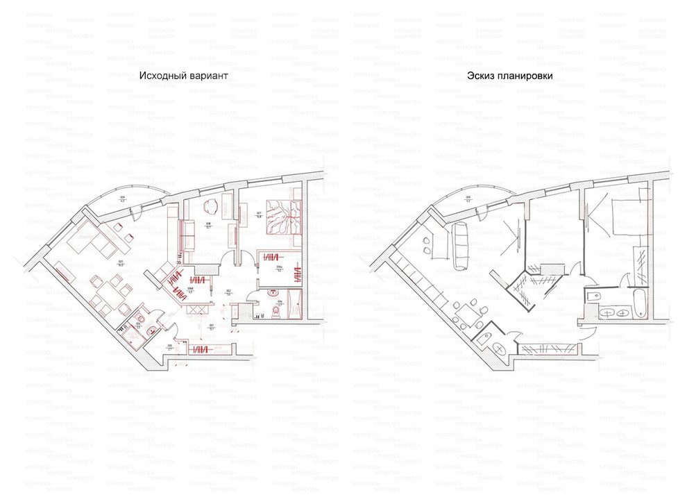 Идеи перепланировки для многокомнатных квартир