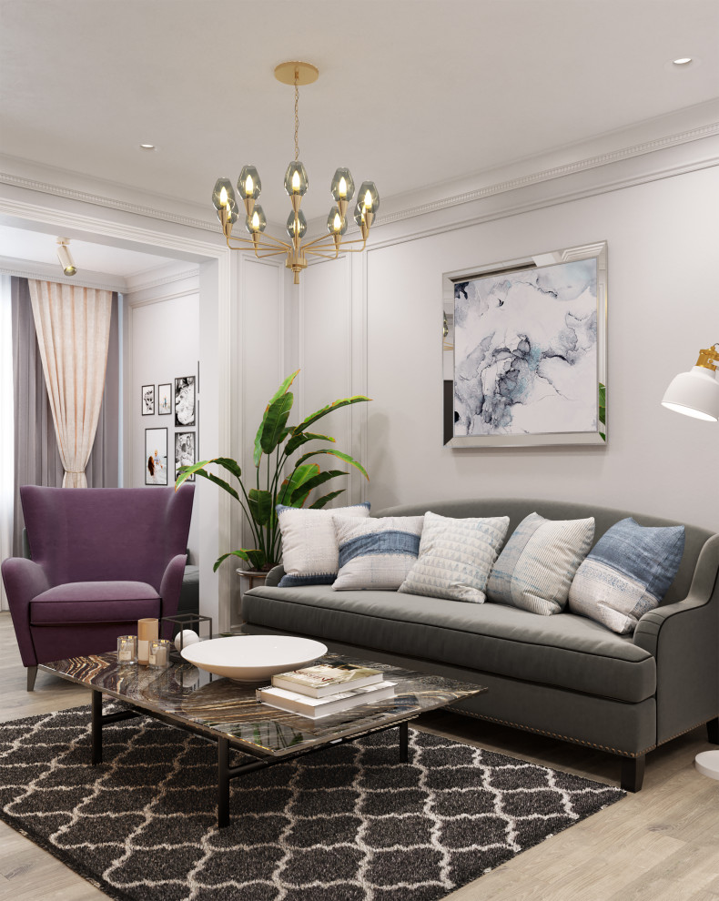 Дизайн проект квартиры в Москве в современном стиле