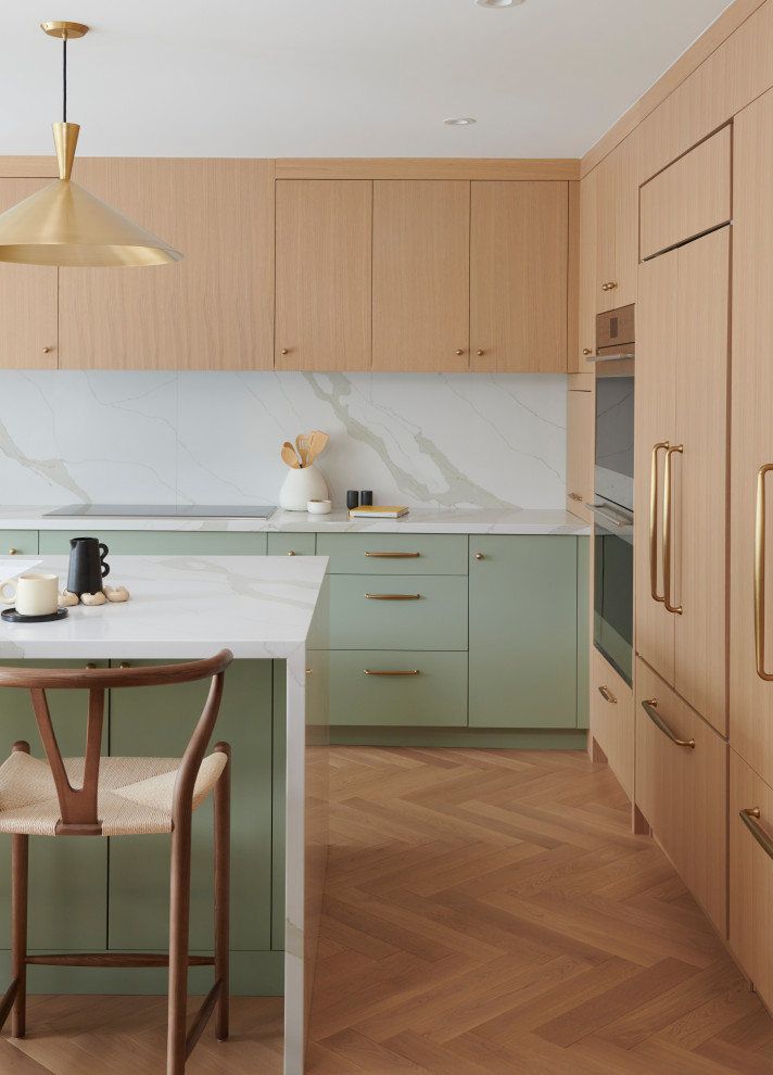 Kitchen - 1950s kitchen idea in Toronto