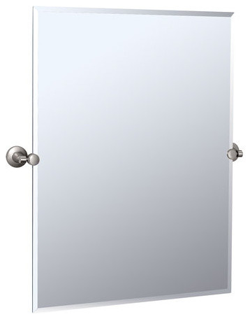 Gatco 4859S Satin Nickel Max Max Large Rectangular Tilting Wall Mirror