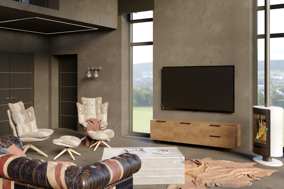 Загородный дом в современном стиле. Зона для хозяев дома.