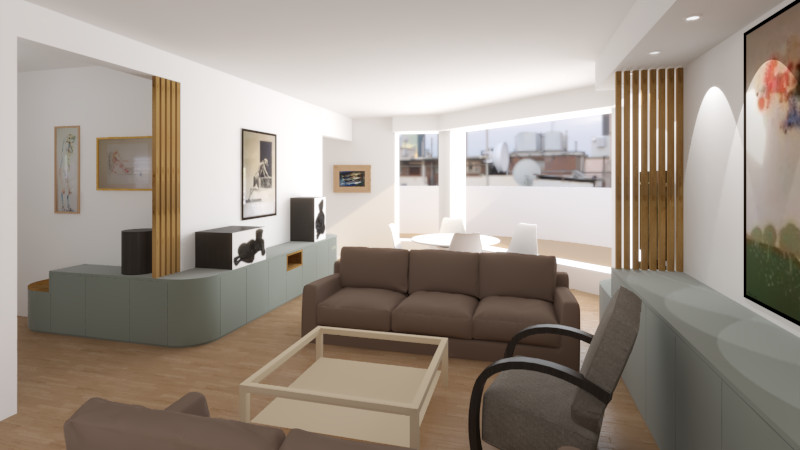 Décloisonnement de 90m²