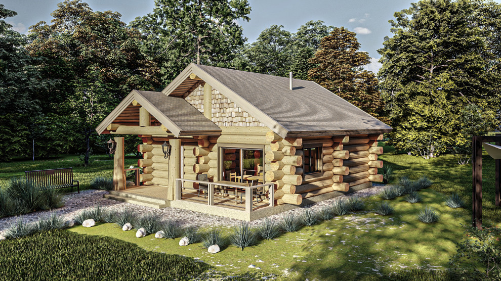 Баня "Нормал" по технологии Post and Beam