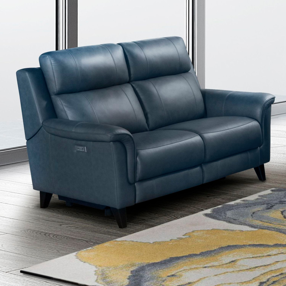 BarcaLounger Kester Loveseat, Masen Bluegray Transitional Loveseats by Unlimited Furniture
