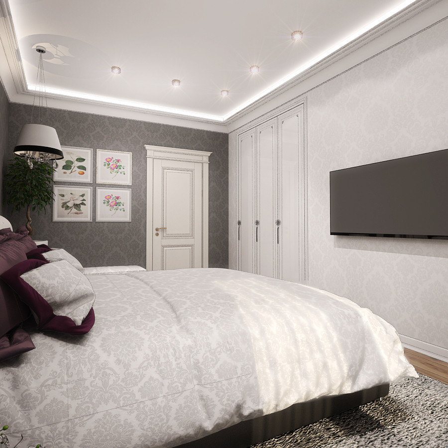 Классический интерьер для семьи из 4х человек