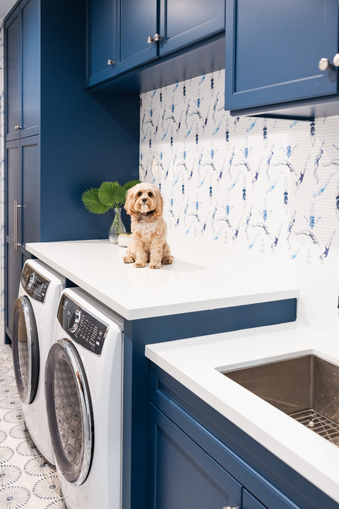 ADMIRALS COVE - HOME RENOVATION - Contemporary - Laundry Room - Miami ...