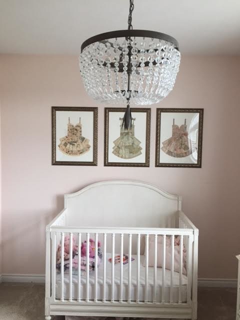 Hanging art hotsell above crib