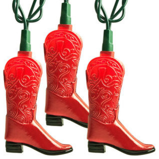 Red Cowboy Boot Lights