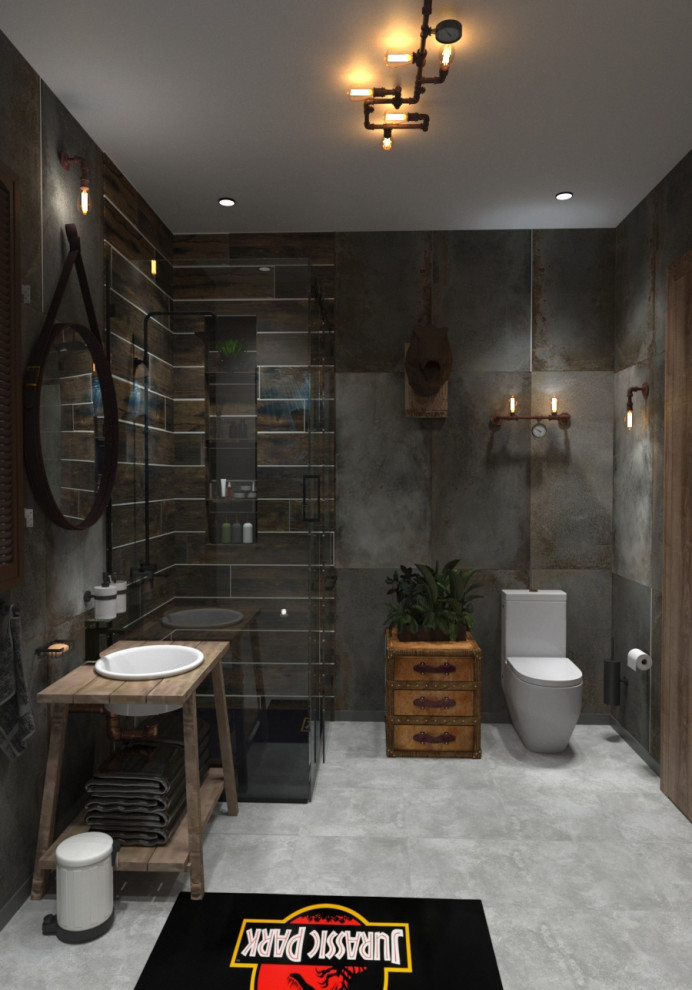 Industrial bathroom