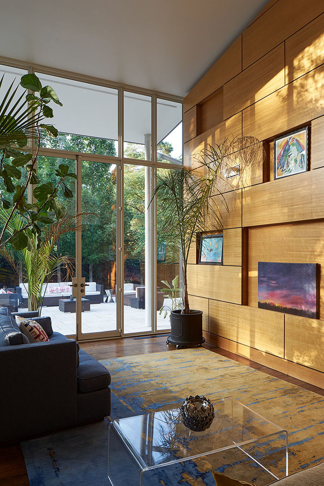 This is an example of a modern living room in Kansas City.