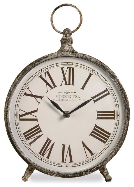 Norida Brass Bronze Antique Desk Clock Metal Iron Movement Decor Norida Brass Bronze Antique Desk Clock