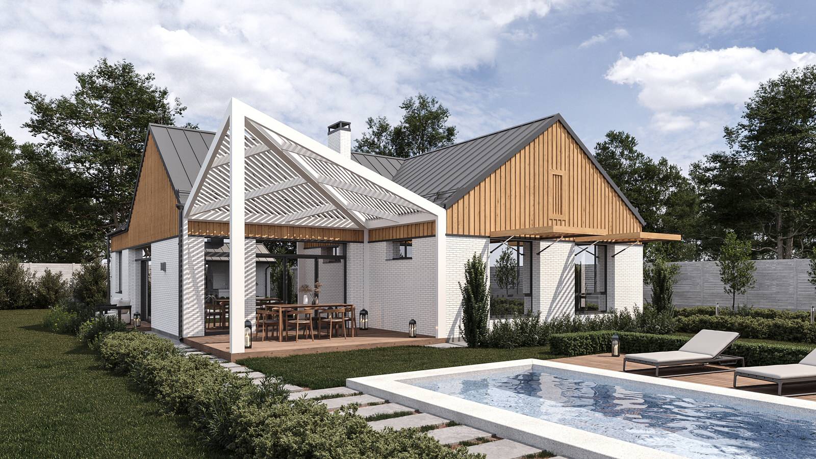 Дом в коттеджном посёлке Краснодара для 5 человек