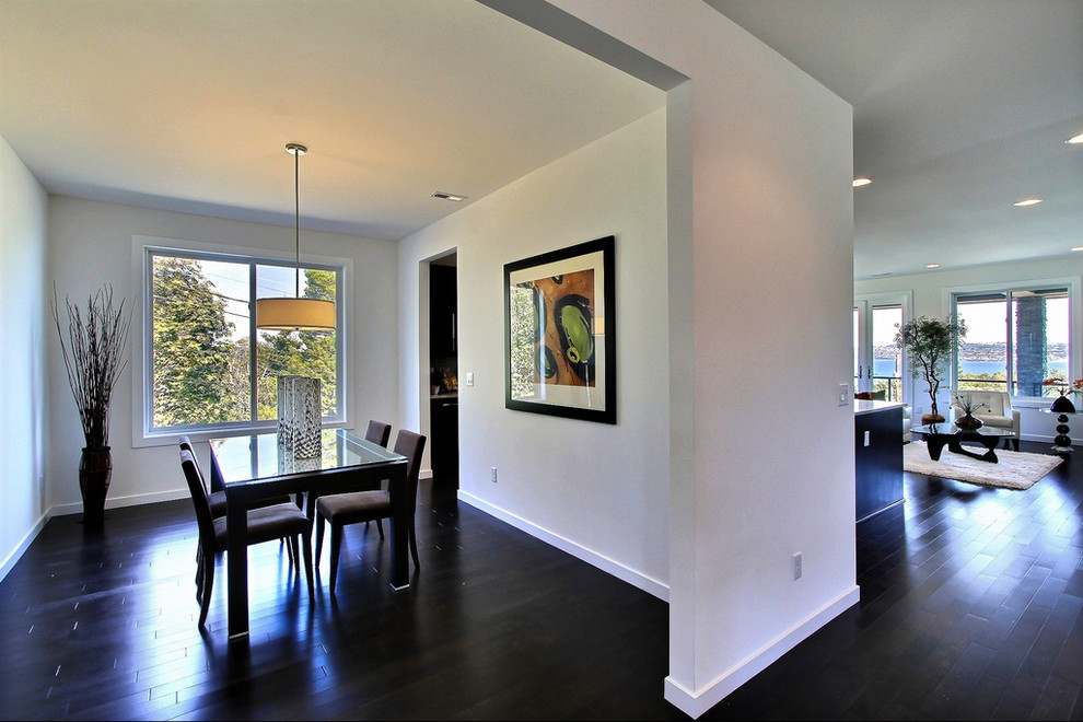 Trendy dining room photo in Seattle