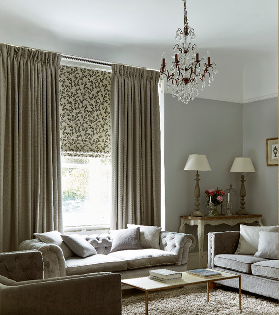 Curtains contemporary-living-room