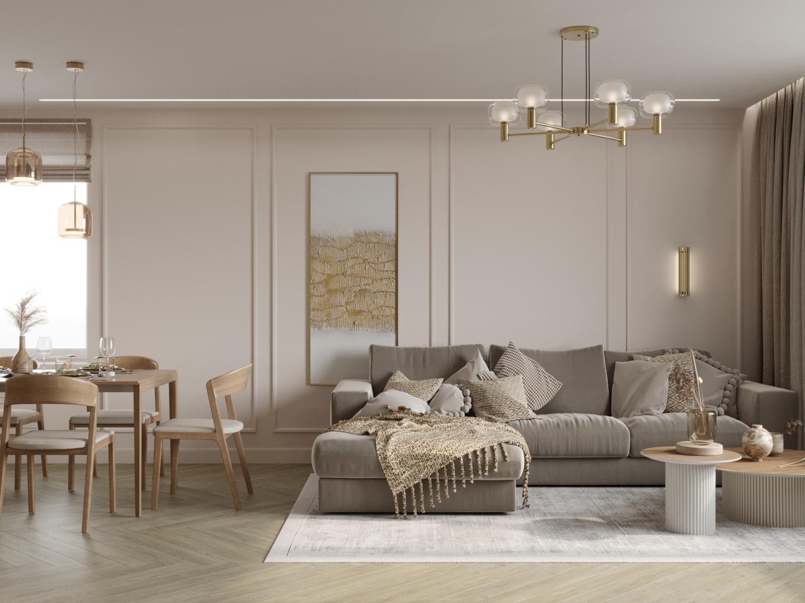 Дизайн интерьера квартиры в ЖК " Пять столиц"