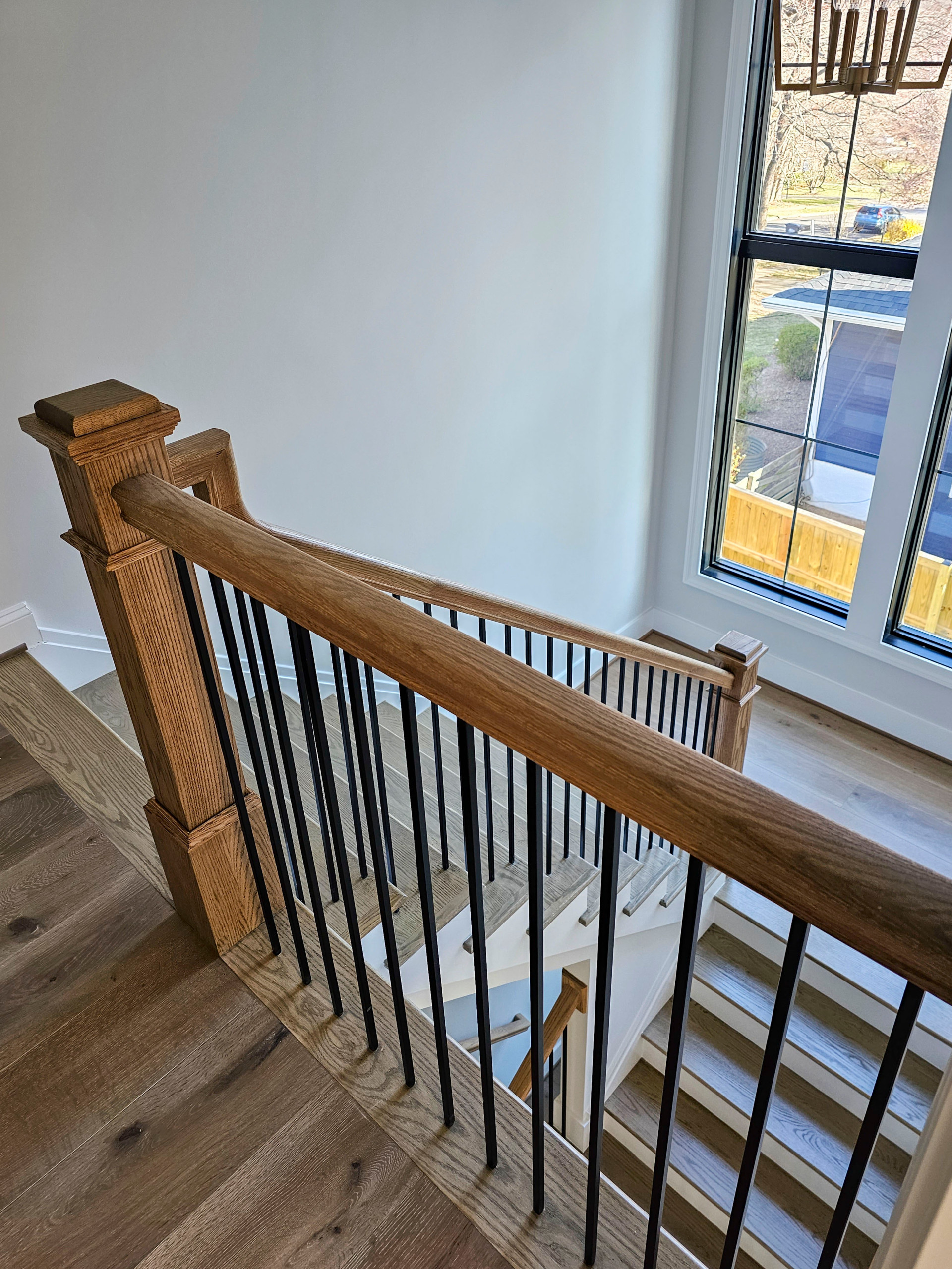 105_Modern and Bold U-Shaped Staircase, Vienna VA 22180